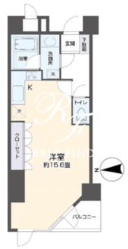 リエトコート四谷 802 間取り図