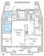 デュオフラッツ品川戸越 1301 間取り図