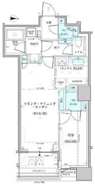 パークタワー勝どき S-1816 間取り図