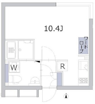 アレーロ大岡山 202 間取り図