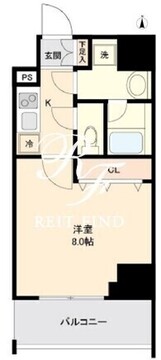 リテラス大島 603 間取り図