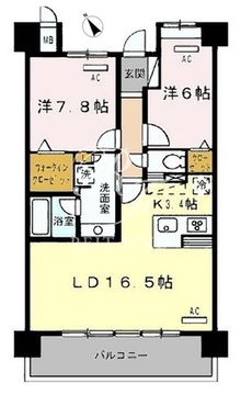 ロイヤルパークス豊洲 705 間取り図