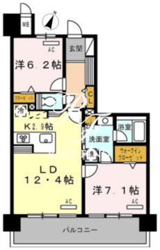 ロイヤルパークス豊洲 535 間取り図