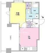 リバーレ月島 1302 間取り図