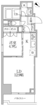 レジディア文京本郷3 903 間取り図