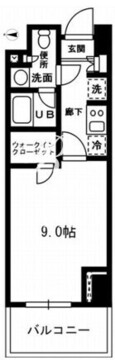 レジディア杉並方南町 103 間取り図