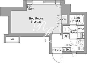 コンフォリア・リヴ森下ＭＵＴＩＯ 301 間取り図
