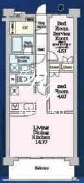 ラグゼナ平井ノース 306 間取り図