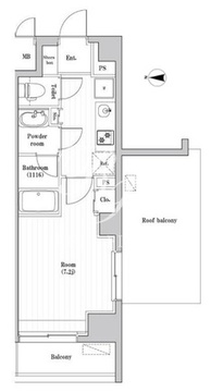 南千住レジデンス 802 間取り図