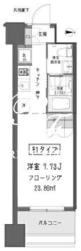 ガーデン蒲田 323 間取り図