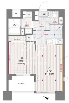 ドゥーエ月島 1002 間取り図