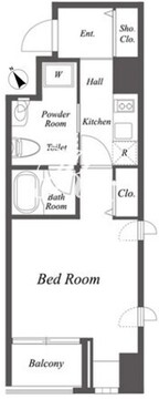 ニューシティアパートメンツ新川2 302 間取り図