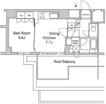プラウドフラット蒲田2 1301 間取り図