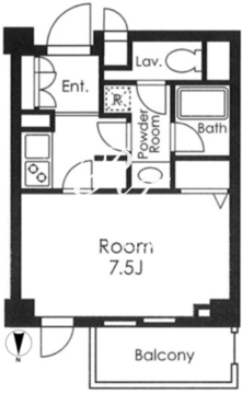 プライムアーバン用賀 214 間取り図