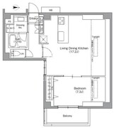アローズ南麻布 1101 間取り図