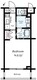 ズーム北新宿 503 間取り図