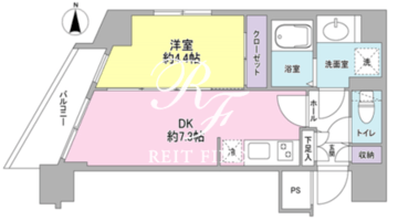 コンフォリア東池袋 201 間取り図