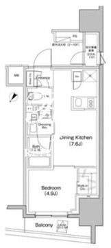 ザ・パークハビオ大森町 603 間取り図