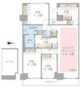 ブリリアイスト東雲キャナルコート 1415 間取り図
