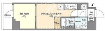 グランエール森下イースト 704 間取り図