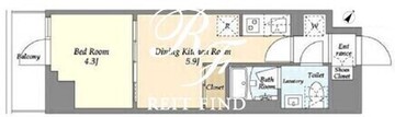 グランエール森下イースト 504 間取り図