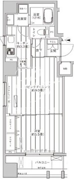 レジェンダリーコート赤羽 501 間取り図