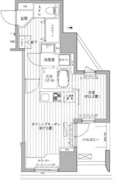 レジェンダリーコート赤羽 404 間取り図
