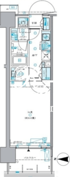 セントラルプレイス新宿御苑前 1402 間取り図