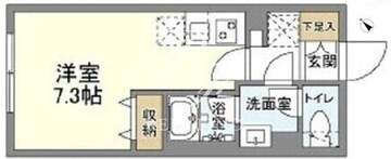 ウェルスクエア武蔵小山2 204 間取り図