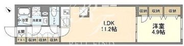 ウェルスクエア武蔵小山2 401 間取り図