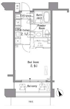 パークアクシス西ヶ原 405 間取り図