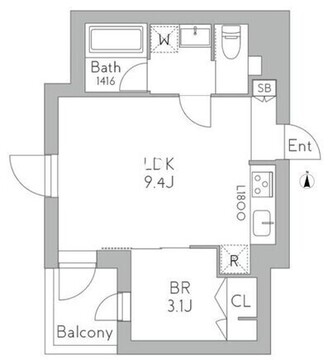 グランデュオ祖師谷5 402 間取り図