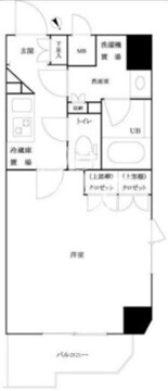 ルーブル白金高輪参番館 203 間取り図