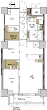 ＲＪＲプレシア大森北 602 間取り図