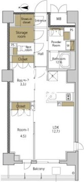 ＲＪＲプレシア大森北 503 間取り図