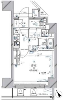 クレイシア三軒茶屋 1204 間取り図