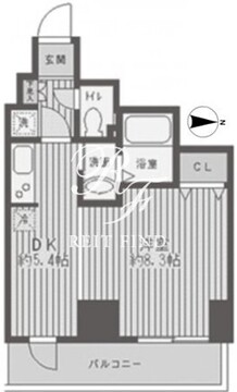 レジディア蒲田 1404 間取り図