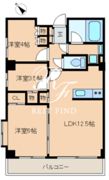 レジディア文京音羽 113 間取り図
