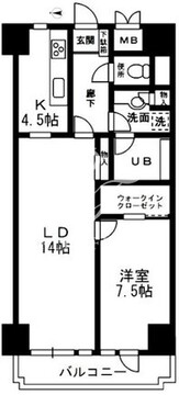 レジディア目白 207 間取り図