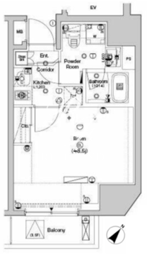 シーフォルム神保町 201 間取り図