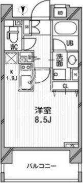 クリオ西池袋 702 間取り図