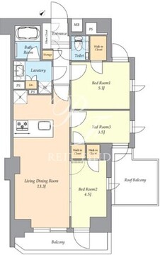 アイフラット渋谷西原 504 間取り図