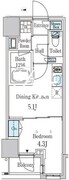 ザ・ライオンズフォーシア外神田 302 間取り図