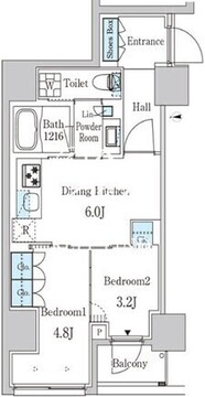 ザ・ライオンズフォーシア外神田 501 間取り図