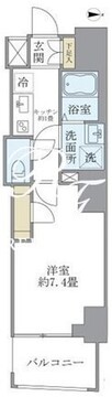 プルミエ市谷薬王寺 1201 間取り図