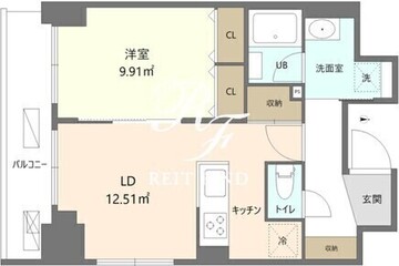 Ｒｅｆｒａｍｅ５早稲田 502 間取り図