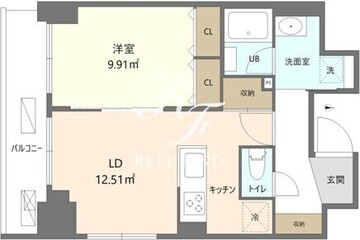 Ｒｅｆｒａｍｅ５早稲田 702 間取り図