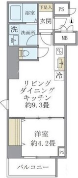 シティフォレスト森下 101 間取り図