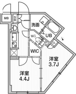 ルネサンスコート桜新町 402 間取り図