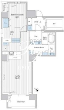 THE AKASAKA RESIDENCE S.O.A-the spirit of akasaka- 801 間取り図